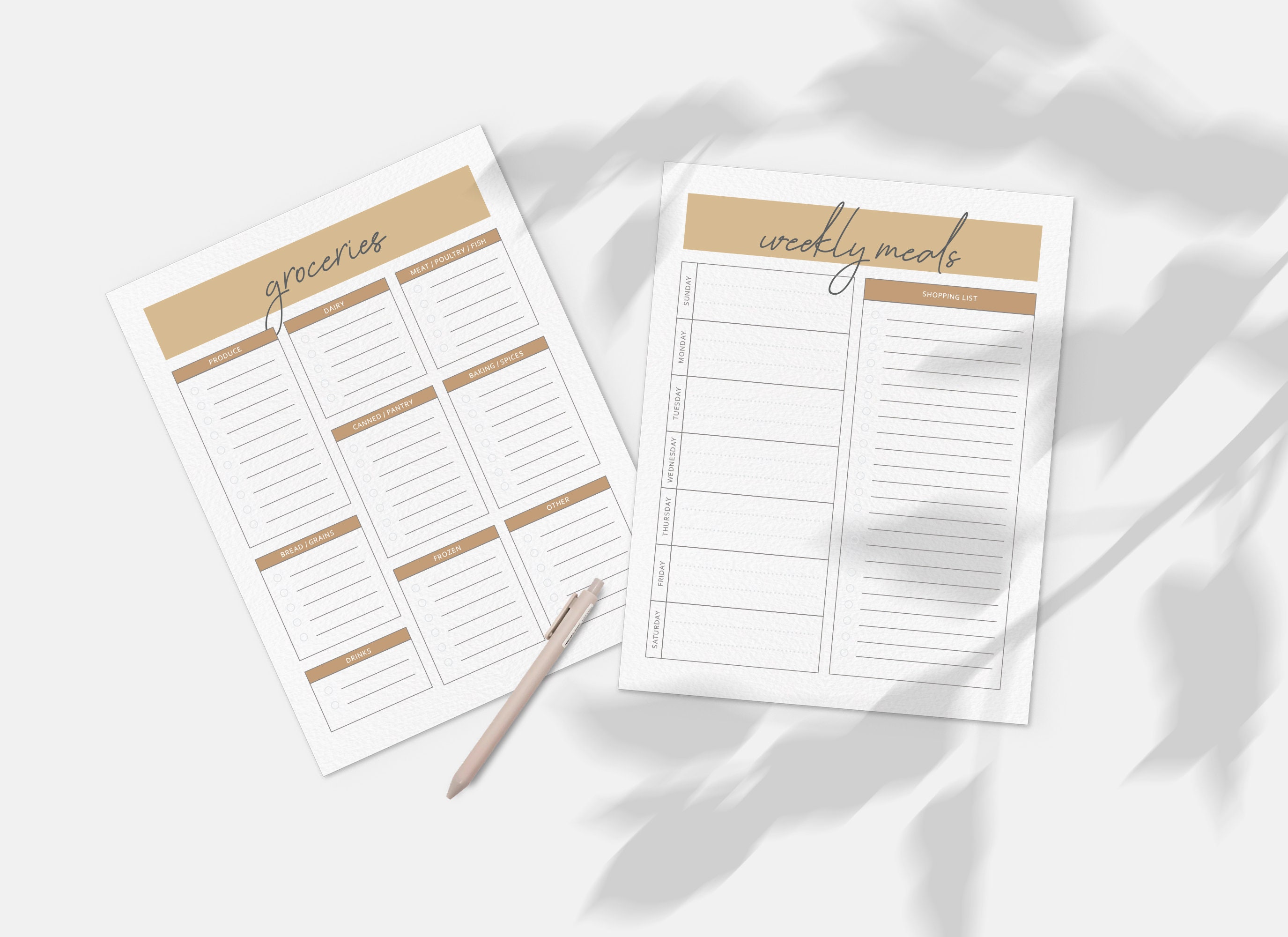Meal Planning and Pantry Printable Bundle | Recipes to Try | Favorite ...
