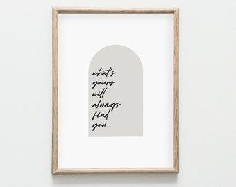 Find You Digital Print, Quote Poster, Quote Wall Art, Quote, Wall Prints, Wall Art, Printable Quote Art, Digital Art, Inspirational Print