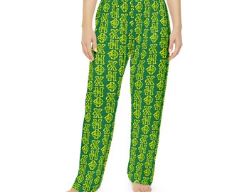 Chi Eta Phi Women's Green Pajama Pants