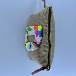 Ultra Slim Modern Clutch with Tassel, Hand bag, Tote bag, Crochet bag, Beach bag, Cosmetic bag, Designer bag, Designer Zipped Party Clutch zdjęcie 4