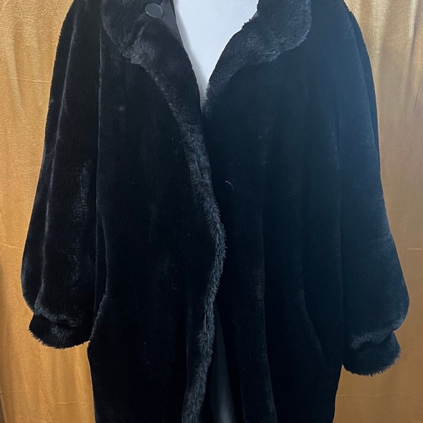 Black Fur Coat - Etsy