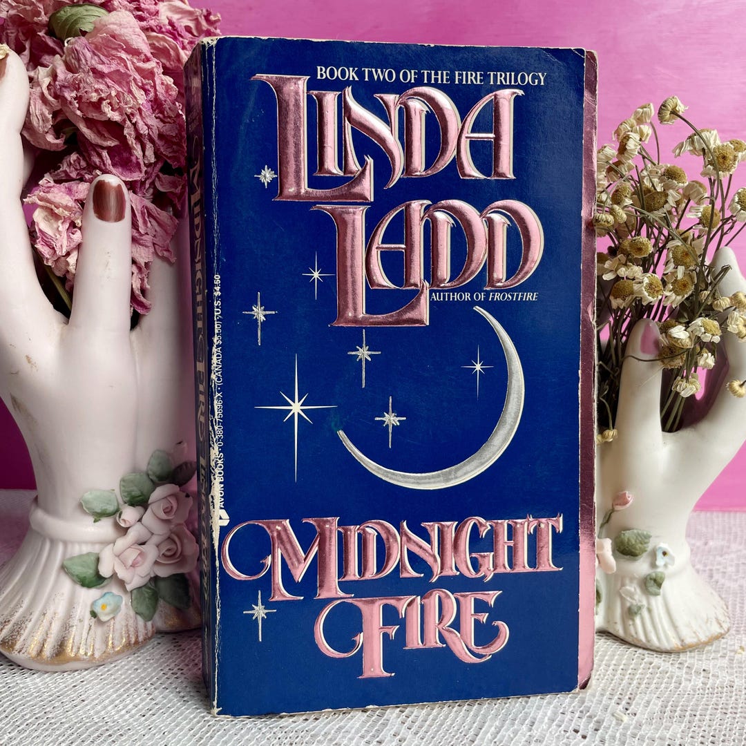 Midnight Fire By Linda Ladd 1990s Avon Historical Romance fire 