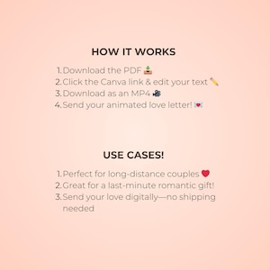 Animated Love Letter (mobile Version) – Editable Canva Template ...