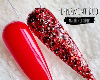 Juego de polvos acrílicos para inmersión Peppermint Duo