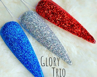 Glory Trio- Glitter Acrylic Dip Powder