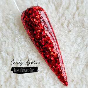 Snoepappels: glitter acryldippoeder