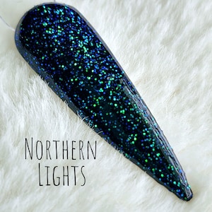 Northern Lights- Glitter Acrylic Dip Powder