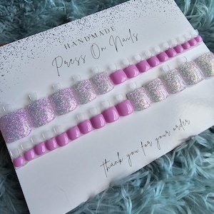 Press On Toe Nails 20 Or 30 Piece Set