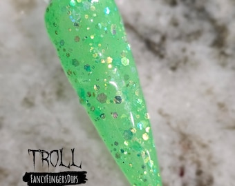 Troll- Glow In The Dark Acrylic Dip Powder