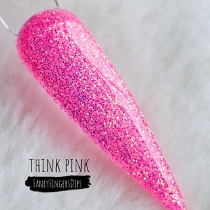 Think Pink – brokatowy akrylowy proszek zanurzeniowy