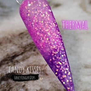 Candy Kisses- Purple To Pink Thermal Acrylic Dip Powder