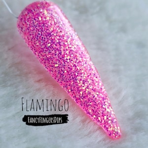 Flamingo- Glitter Acrylic Dip Powder