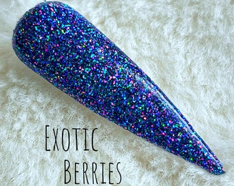 Exotic Berries- Glitter Acrylic Dip Powder