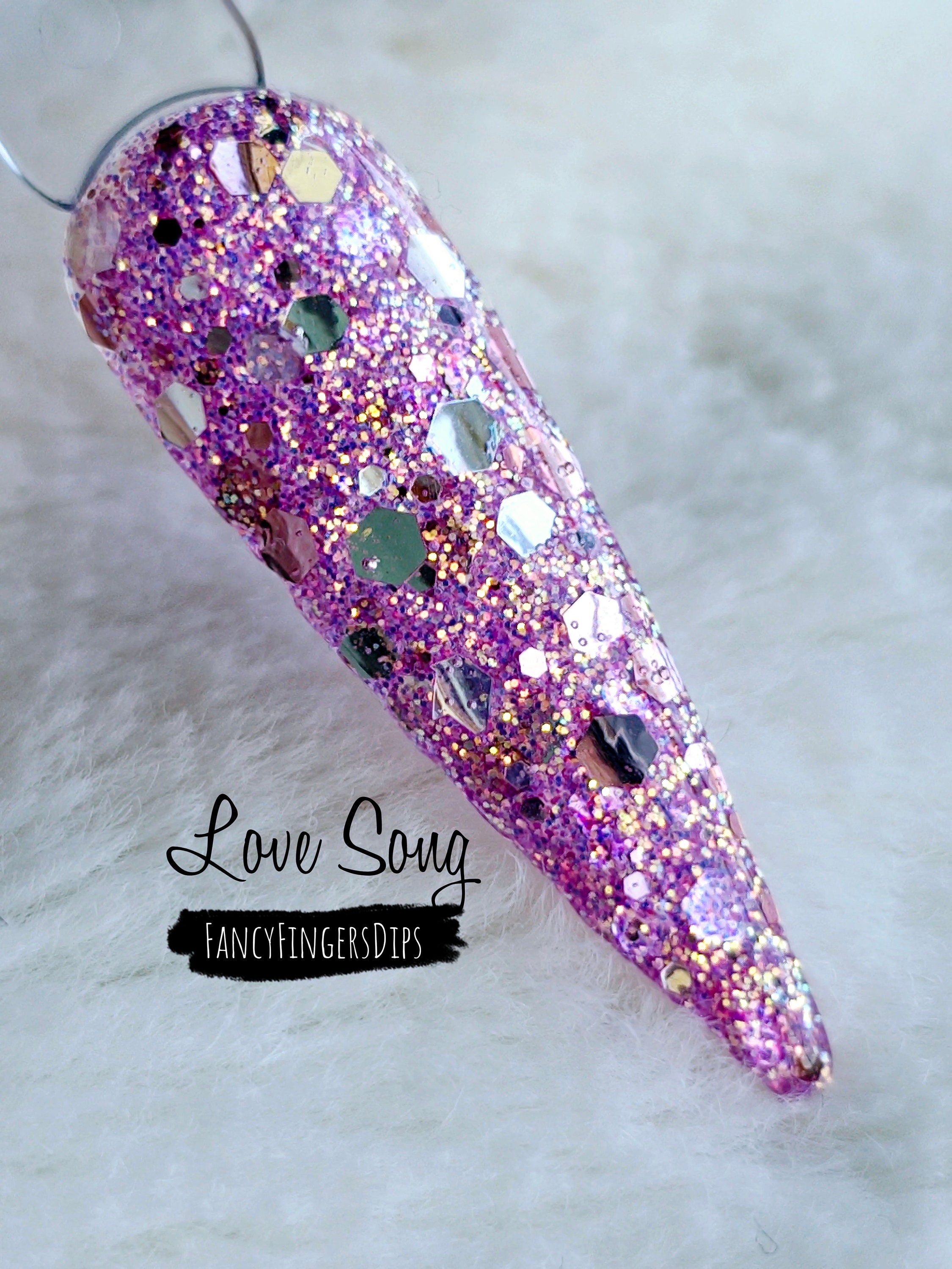 ラブソング - グリッターアクリルディップパウダー - Etsy 日本