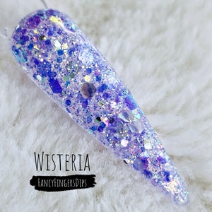 Wisteria- Glitter Acrylic Dip Powder