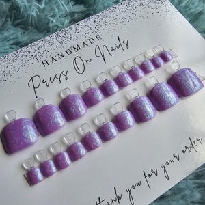 Press On Toe Nails 20 Or 30 Piece Set