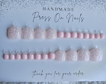 Juego de 22 o 30 uñas postizas para los pies