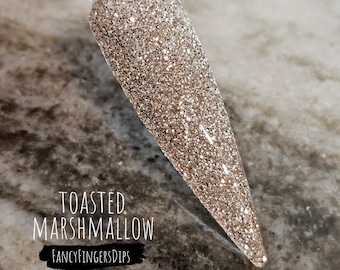 Toasted Marshmallow- Glitter Acrylic Dip Powder