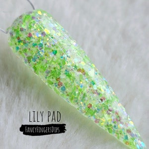 Lily Pad- Glitter Acrylic Dip Powder