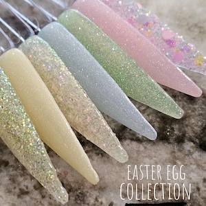 Easter Egg Collection- Glitter And Shimmer Acrylic Dip Powder