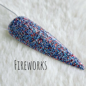 Fireworks- Glitter Acrylic Dip Powder