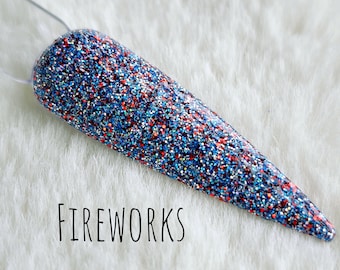 Fireworks- Glitter Acrylic Dip Powder