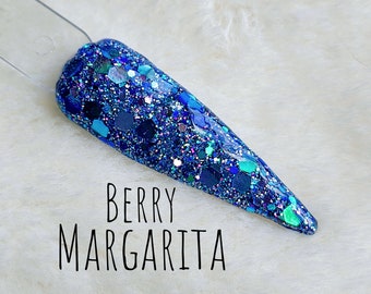 Berry Margarita- Glitter Acrylic Dip Powder