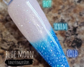 Blue Moon - Polvo acrílico de triple capa térmica para inmersión