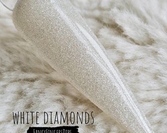 White Diamonds- Shimmer Acrylic Dip Powder