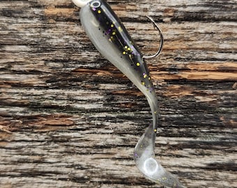 Smoked Minnow Curly Kicker Crappie Bait