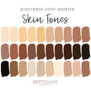 30 Skin Tone Color Palette for All Ethnicities - Diverse Hex Code Chart for Digital Design, Art, and Illustration Projects