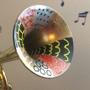 Repurposed Musical Instruments, Painted Musical Instruments, Musical ...