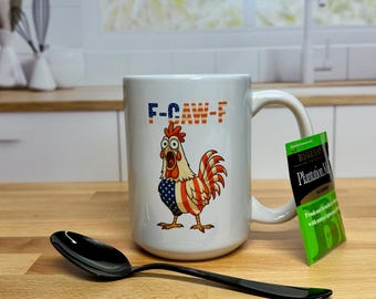 F Caw F 15 oz Coffee Mug