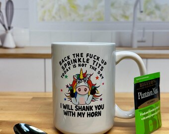 Back the F**k Up! 15 oz Coffee Mug