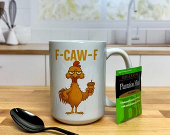 F Caw F 15 oz Coffee Mug