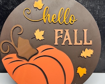 Hello Fall Door Hanger