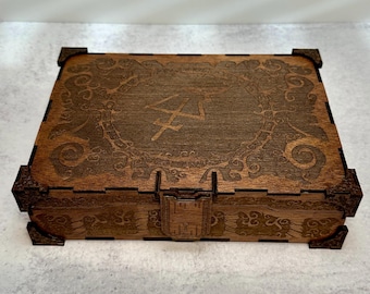 Mahogany Jewelry Box with 2 Trays