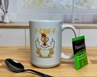 F Caw F 15 oz Coffee Mug
