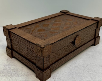 Celtic Walnut Decorative Box