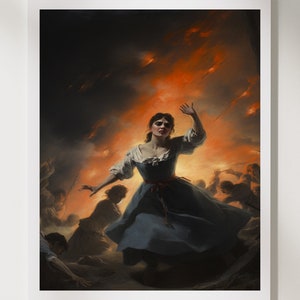 Francisco Goya, Print Art | Dark Vintage Mythology Painting | Romanticism Satan Print | Printable Wall Art | Digital Download