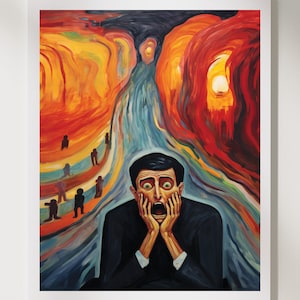 Edvard Munch Art Print - Dynamite, Edvard Munch Poster, Edvard Munch Wall Art, Munch Exhibition Print, Museum Prints, Modern Home Decor