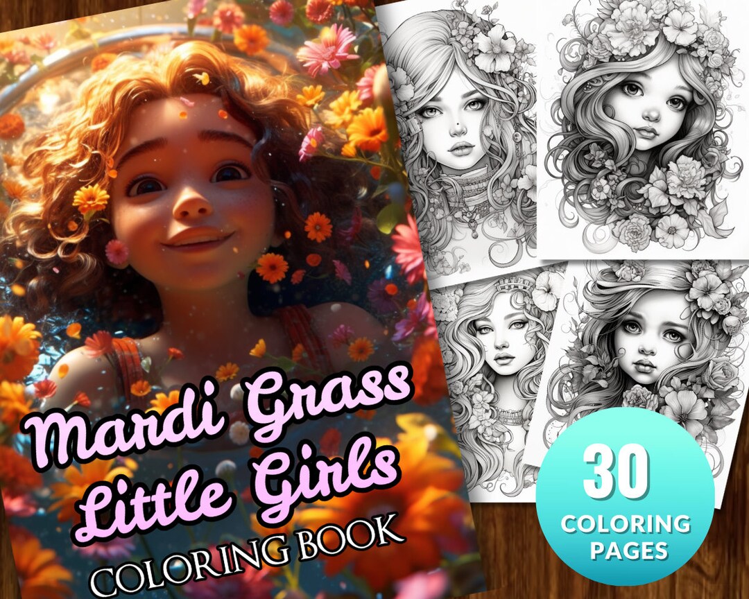 30 Beautiful Mardi Gras Little Girls Coloring Pages | Printable Adult ...