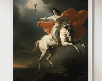 Francisco Goya, Print Art | Dark Vintage Mythology Painting | Romanticism Satan Print | Printable Wall Art | Digital Download