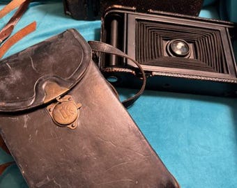 No. 3A Folding Autographic Brownie Antique Kodak Camera With