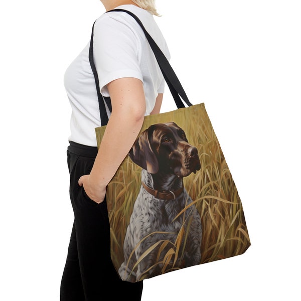 German Shorthaired Pointer Tote Bag - Cute Womens Handbag - GSP Gift - Canvas Tote Bag - Girls Purse - German Shorthaired Pointer Owner