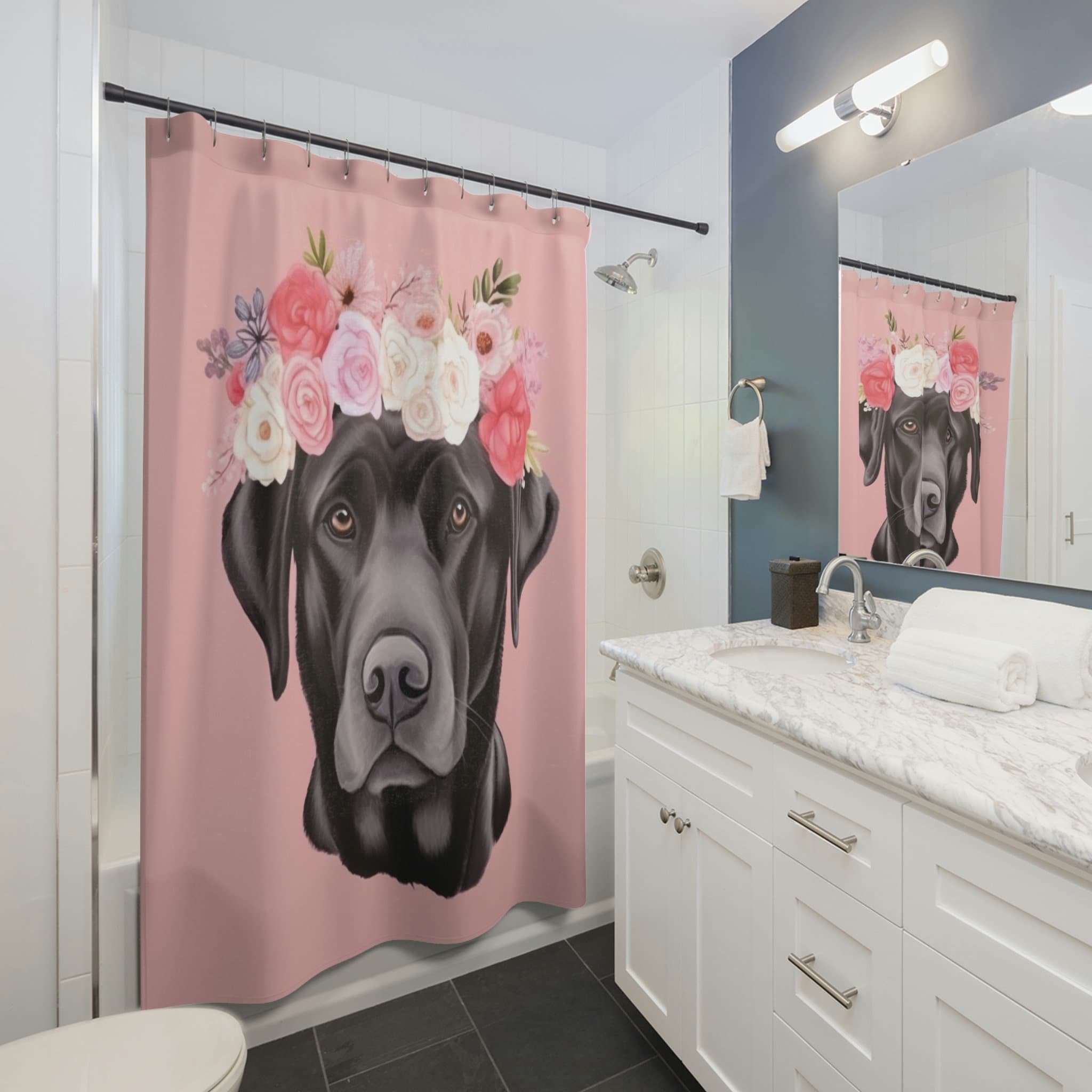 Chocolate Lab Shower Curtain