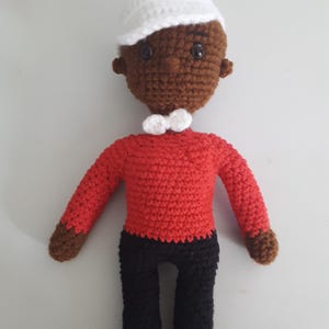 Elegba, Orisha crochet doll, muneca de eleggua