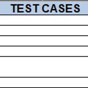 Może przedstawiać: Pusty szablon przypadku testowego z polami dla nazwy projektu, wersji, typu testowania, przygotowanego przez, utworzonego przez, przygotowanego w dniu, wykonanego przez, wykonanego w dniu i wersji kompilacji.