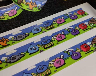 Dragon Quest Slime Time Colorful Goo Washi Tape