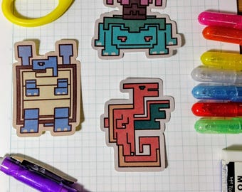 Poke Pals Monster Hunter Inspired Stickers Charizard Venusaur Blastoise